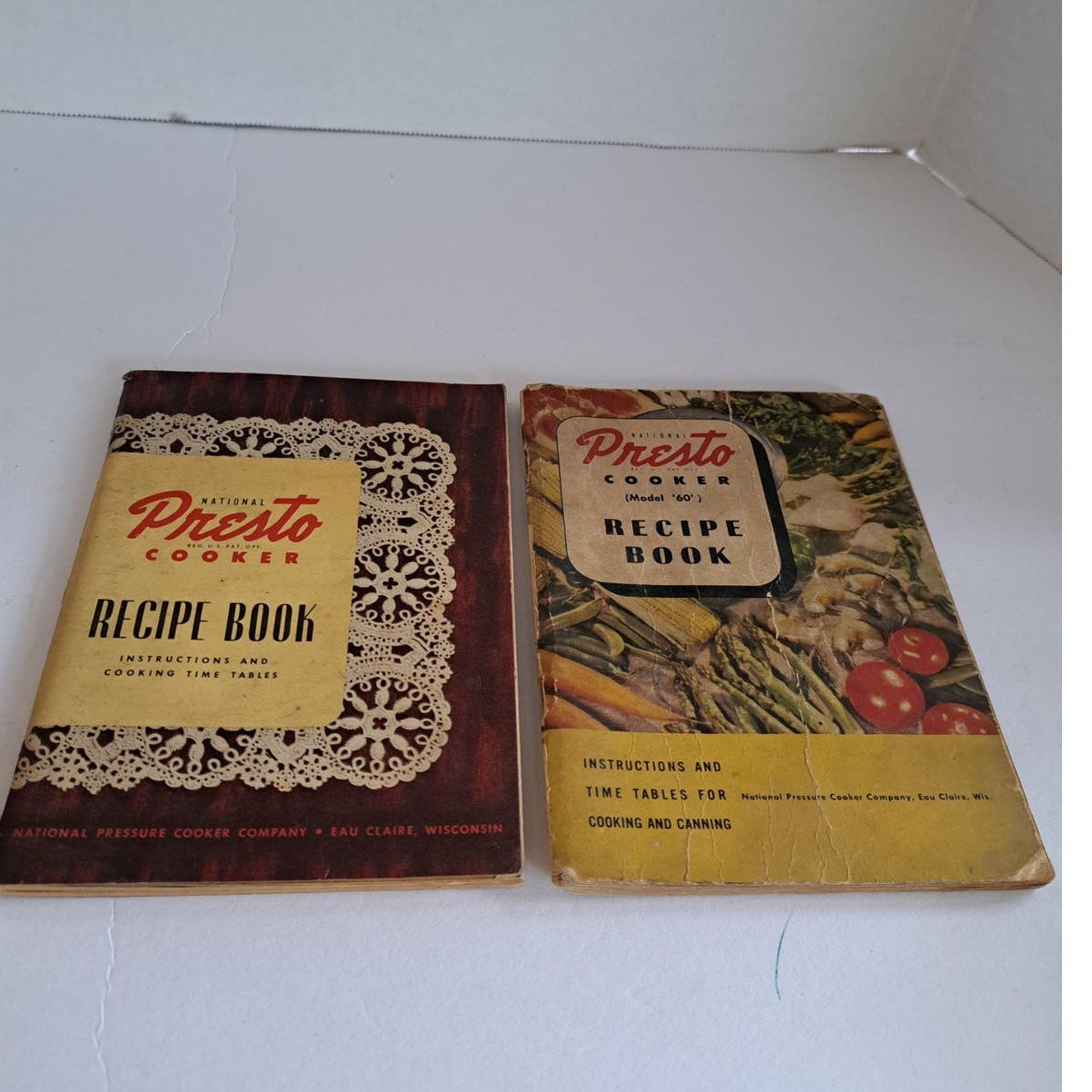 Antique Presto Cookbooks Paperback Lot Of 2 \
