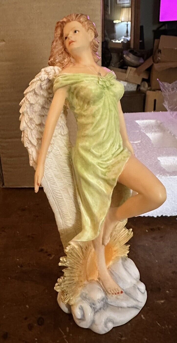 9” Faith Woman Angel Figurine New In Box Ships Immediately Beautiful Heavenly