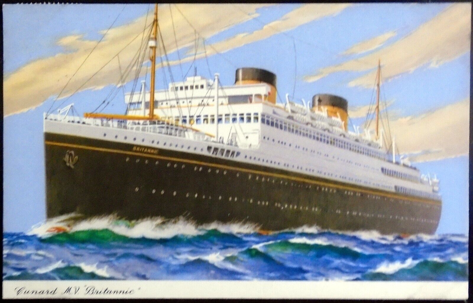1940s UK Cunard M.V. ‘Britannic’ (1929-1961) Ocean Liner, White Star Line