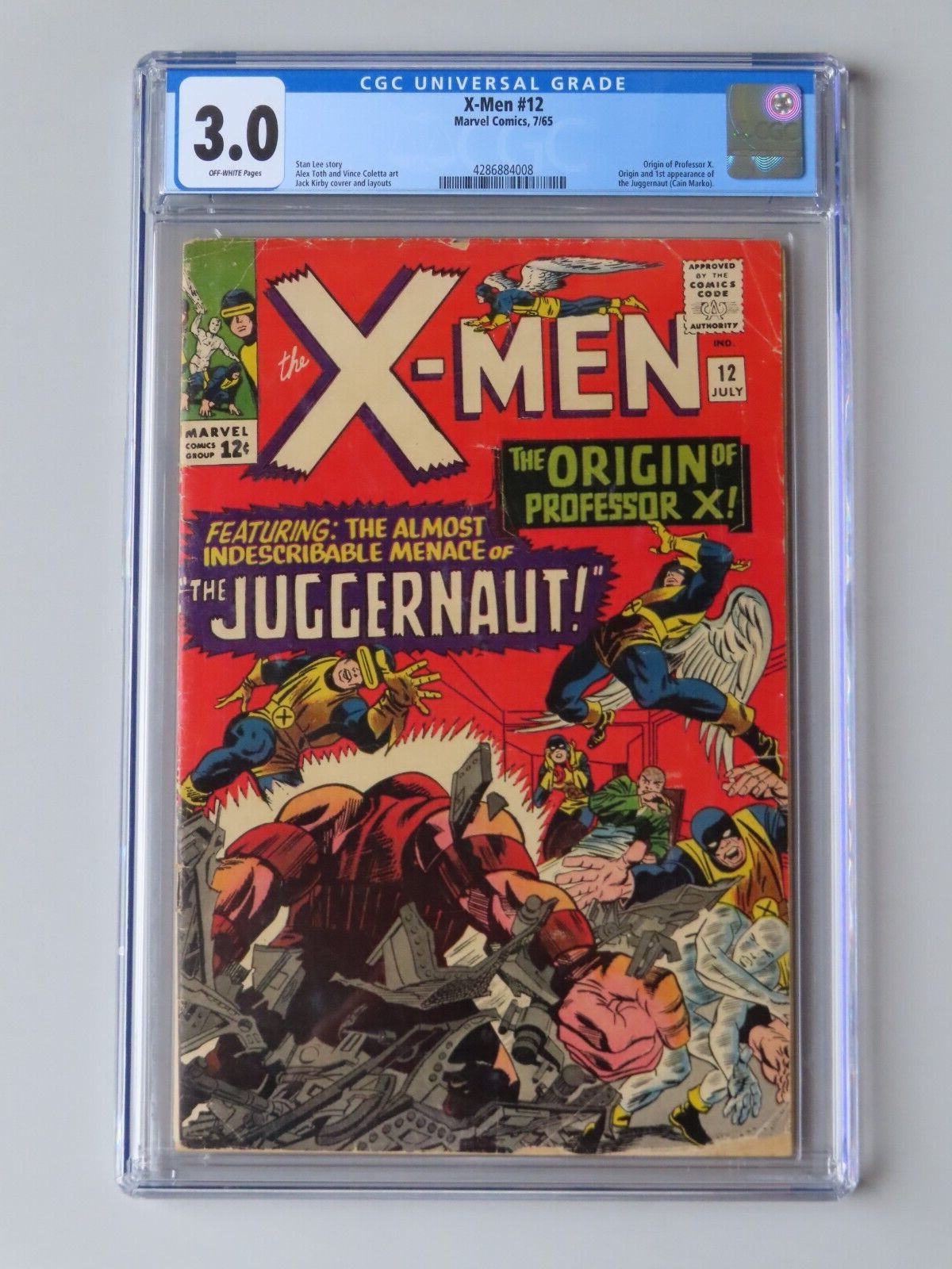 X-Men #12 (1965) - CGC 3.0 - Silver Age Key - Origin & FIRST App. of Juggernaut