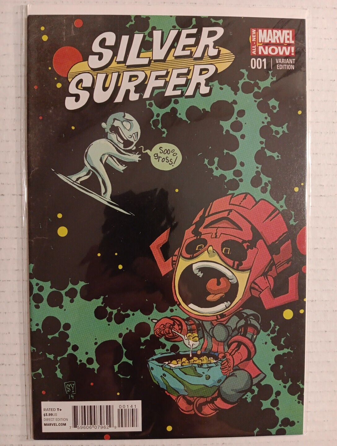 Silver Surfer 1 Scottie Young Variant High Grade Comic Book