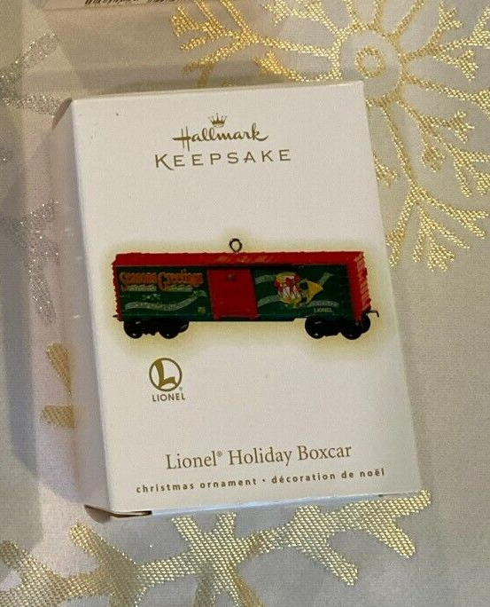 Hallmark Keepsake Ornament Lionel Holiday Boxcar Lionel Trains