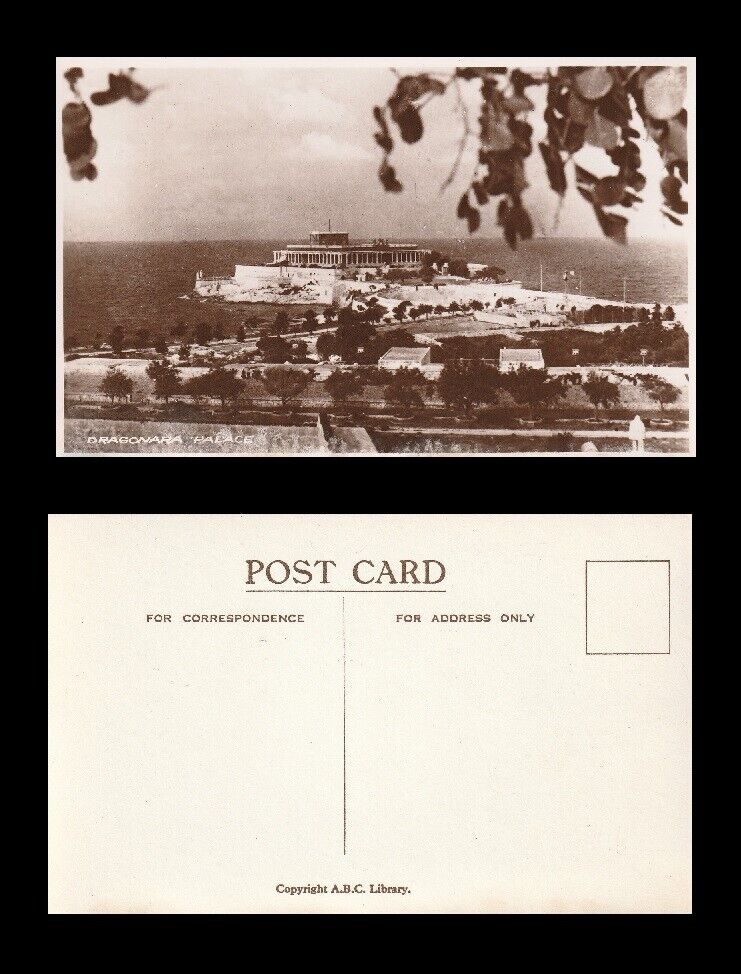 Dragonara Palace Malta Vintage Real Photo RPPC Postcard