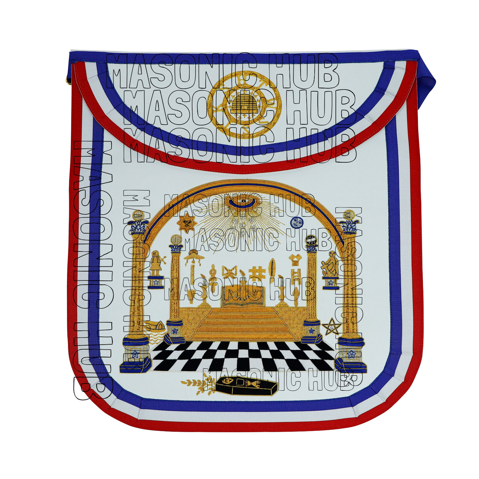 Masonic Legacy of Bro George Washington Masonic Apron Handcrafted for Freemason