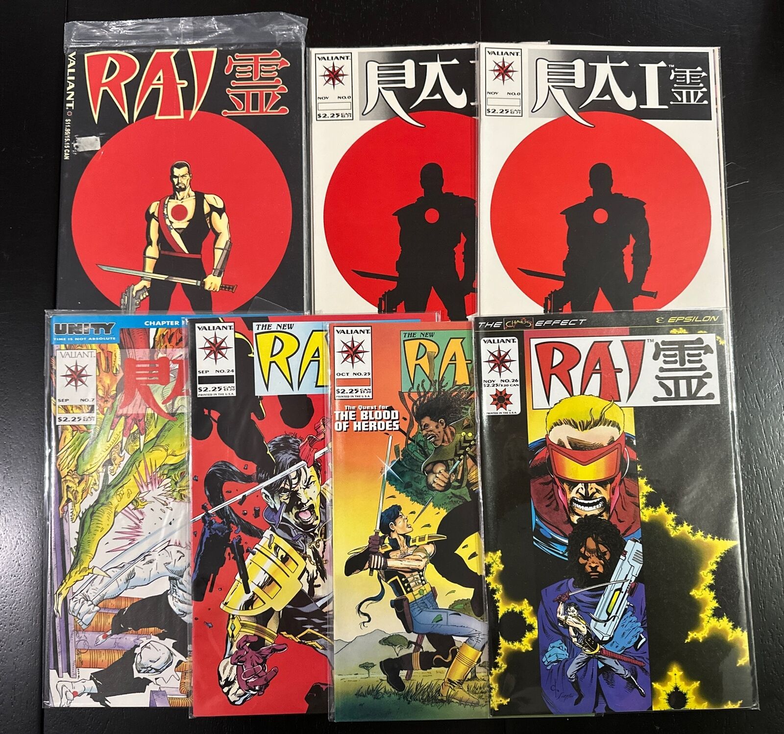 •RAI• Mixed Lot Of 7 Valiant Comics