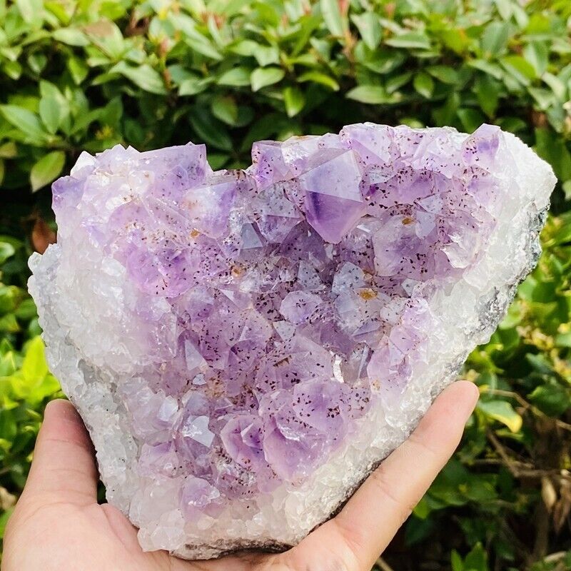1985g Natural Stone Deep Amethyst Quartz Crystal Cluster Specimen Therapy Crysta