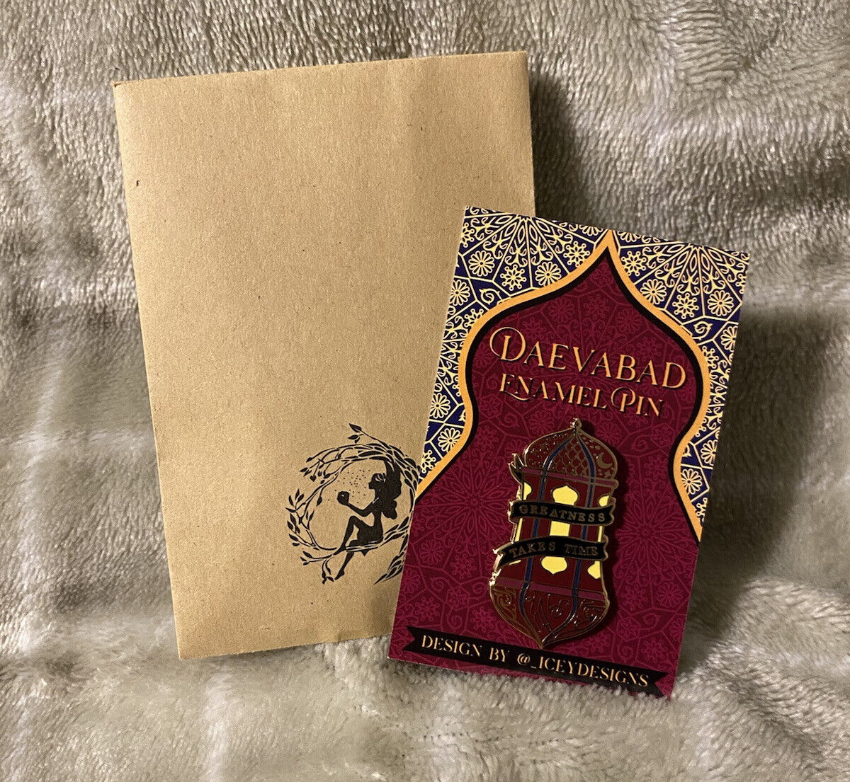 Fairyloot Daevabad Enamel Pin, Illumicrate Owlcrate Bookish