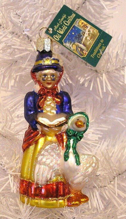 2008 OLD WORLD CHRISTMAS - MOTHER GOOSE - BLOWN GLASS ORNAMENT NEW W/TAG