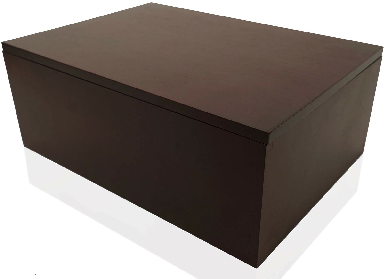 Wood Stash Box with Rolling Tray - Large Wood Stash Box w/Storage Dark Brown