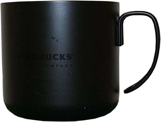 Starbucks Gatherings Mug Black Metal Stainless Steel Camping Desktop Wire Cup 12
