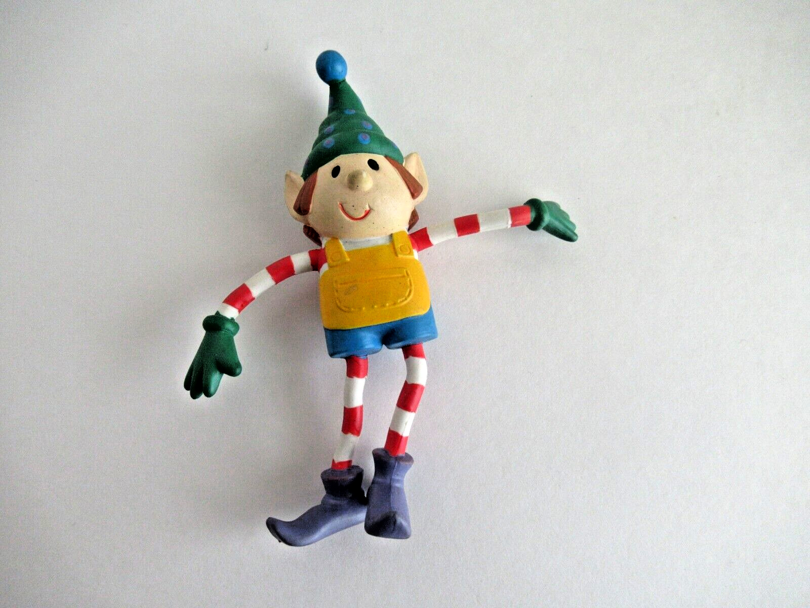 Vintage Bendies Holiday Christmas Elf Bendy Twist N Turn Posable Figure Toy