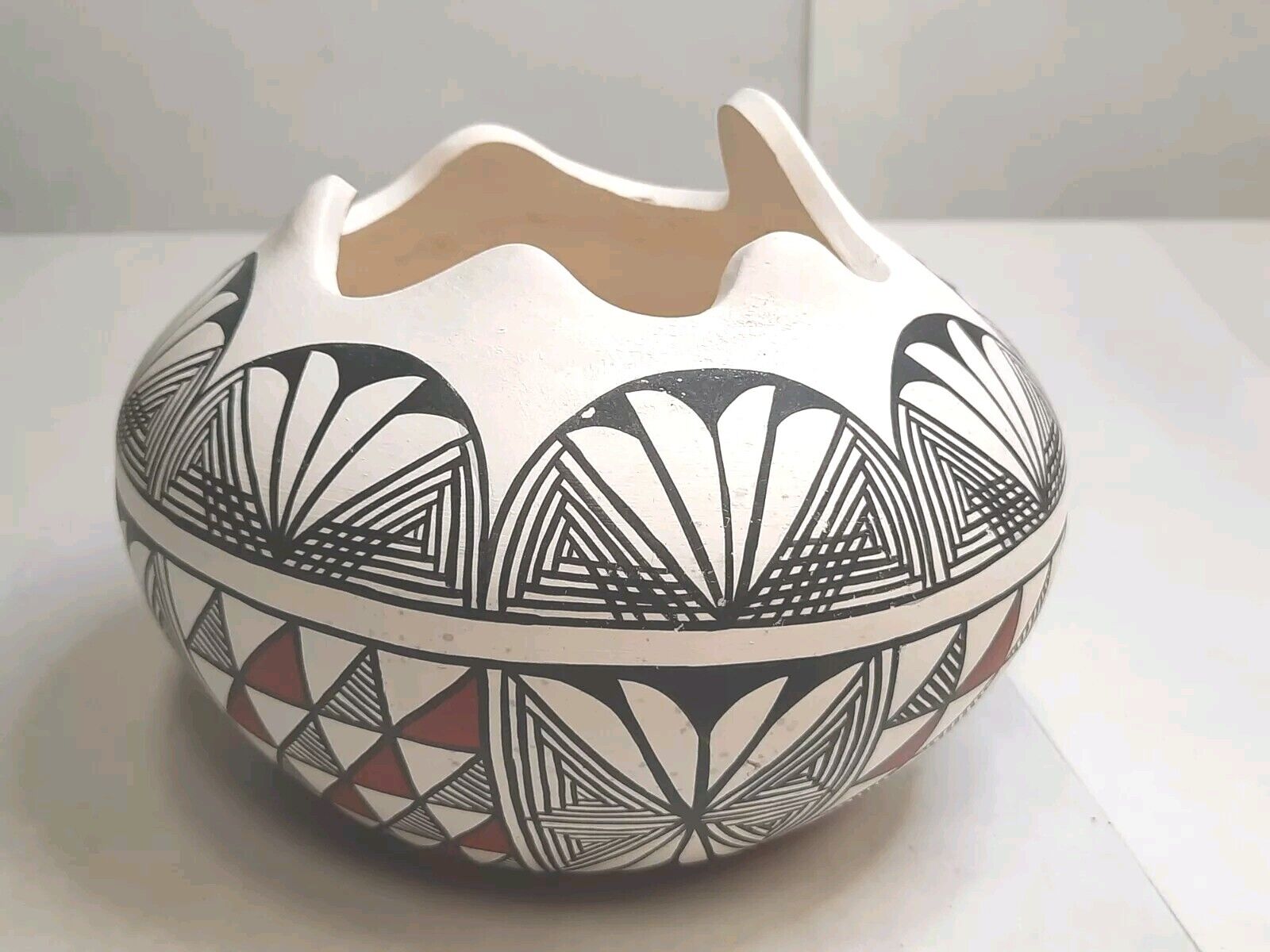 Taos Pueblo Flower Basket Pottery Southwestern Style