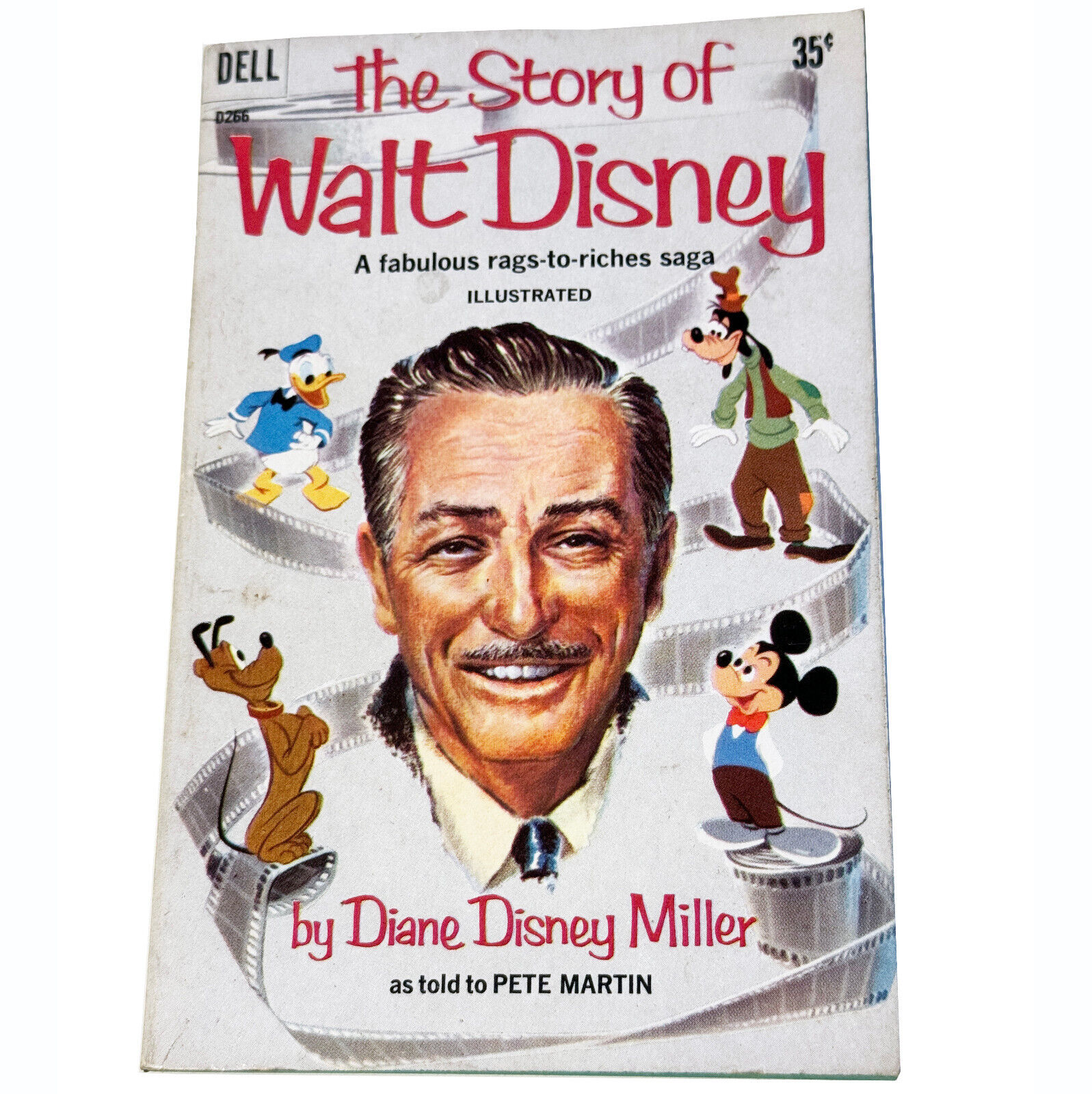 Vintage Story of Walt Disney Paperback Book by Diane Disney 1st Printing 1959