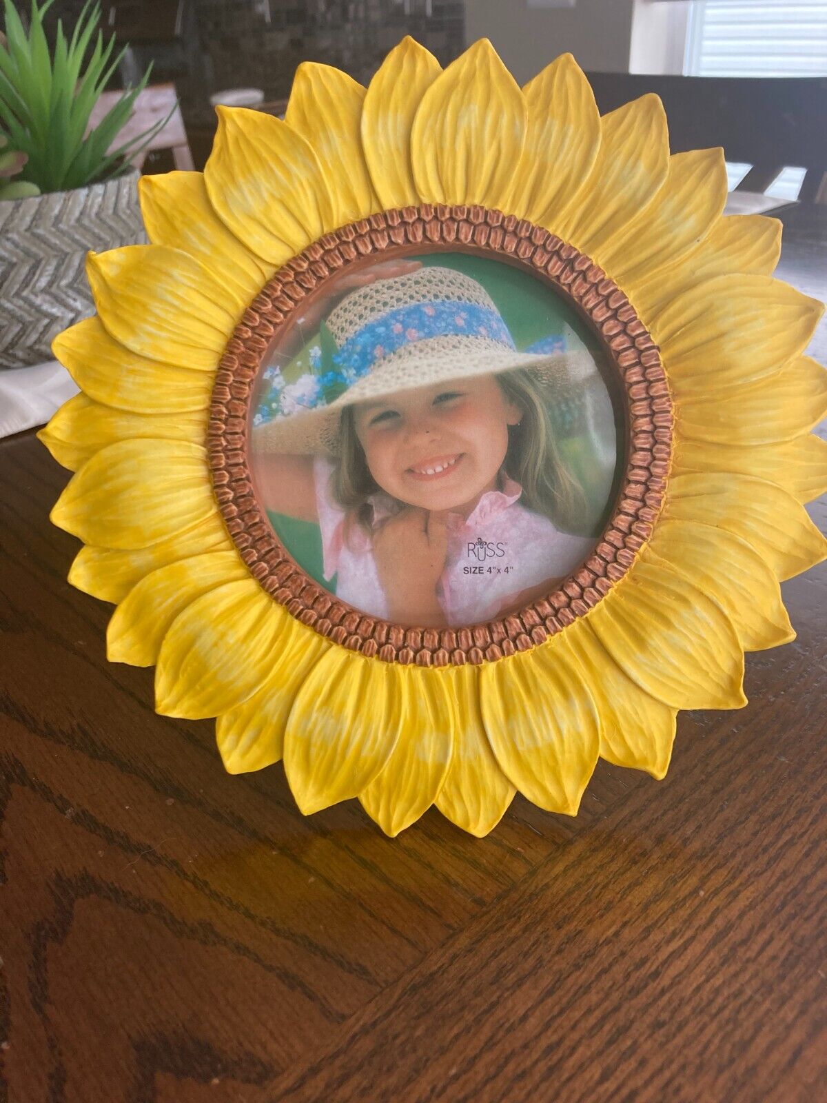 Russ Sunflower Picture Frame- New- No Reserve