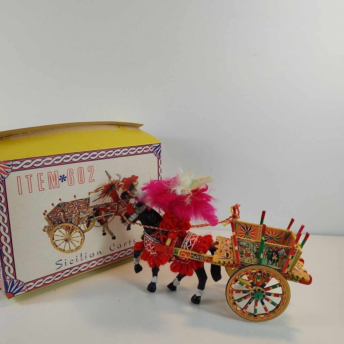 Vintage Sicilian Horse Mule Carts - Made In Italy  Ferrara Confectionery #602 
