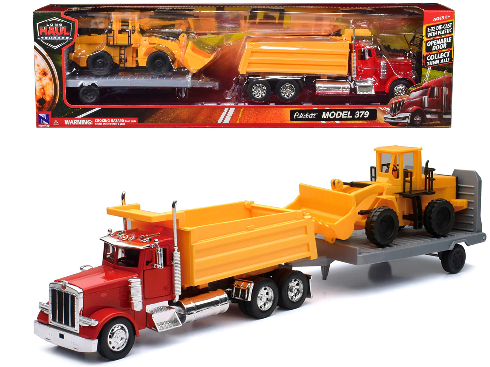 Peterbilt 379 Truck Loader Long Haul Truckers 1/32 Diecast Model