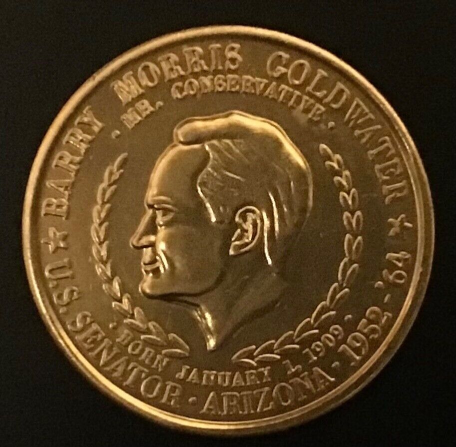 BARRY GOLDWATER for President 1964 Campaign token coin Goldwater Freedom Dollar