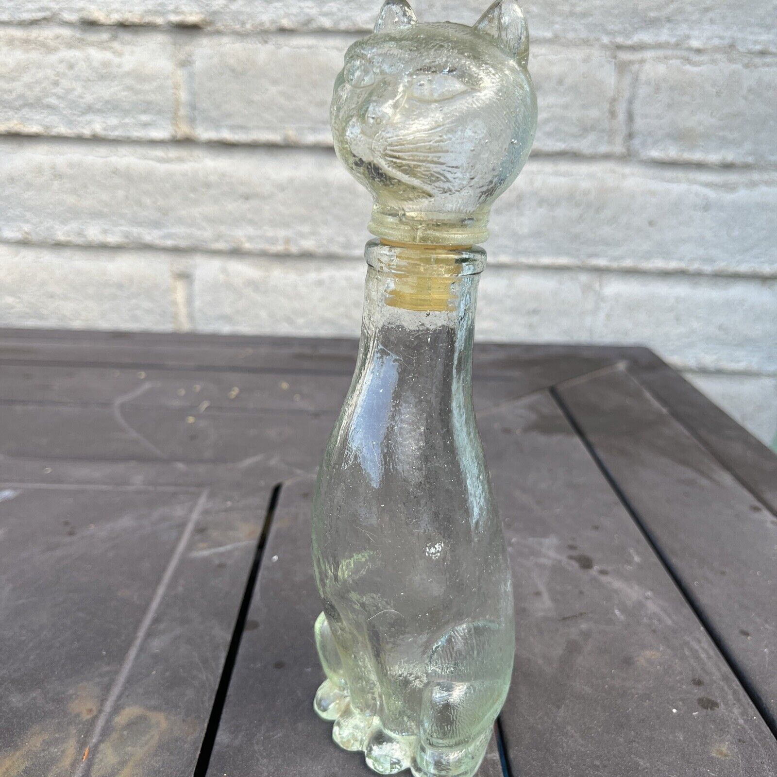 Vintage 50’s Feline Glass Decanter