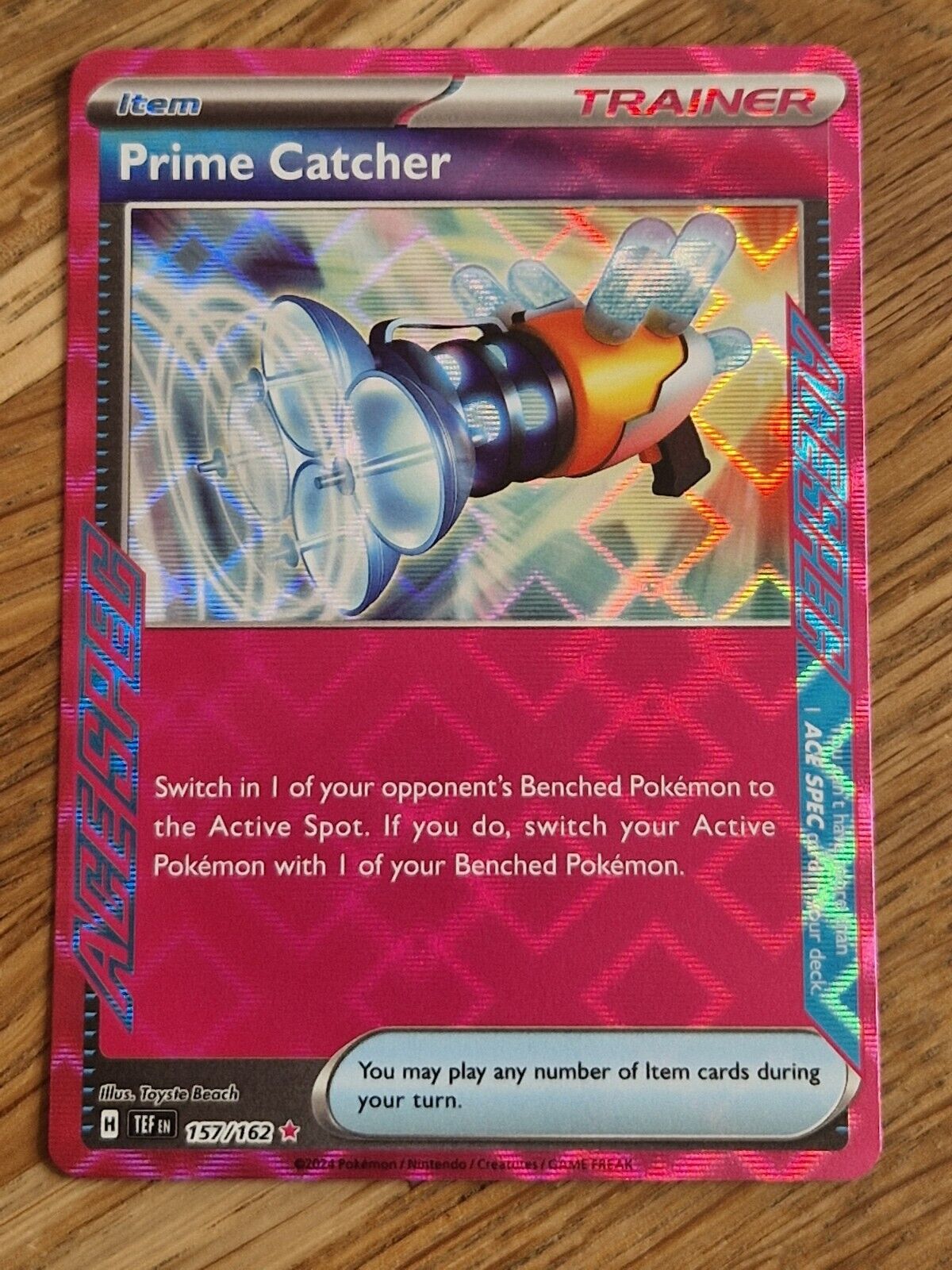 Prime Catcher 157/162 Temporal Forces ACE SPEC Pokémon TCG