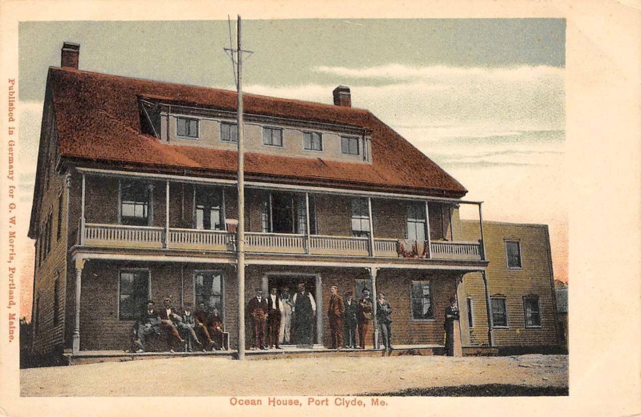Ocean House, Port Clyde, Maine, St. George, Knox County c1900s Vintage Postcard