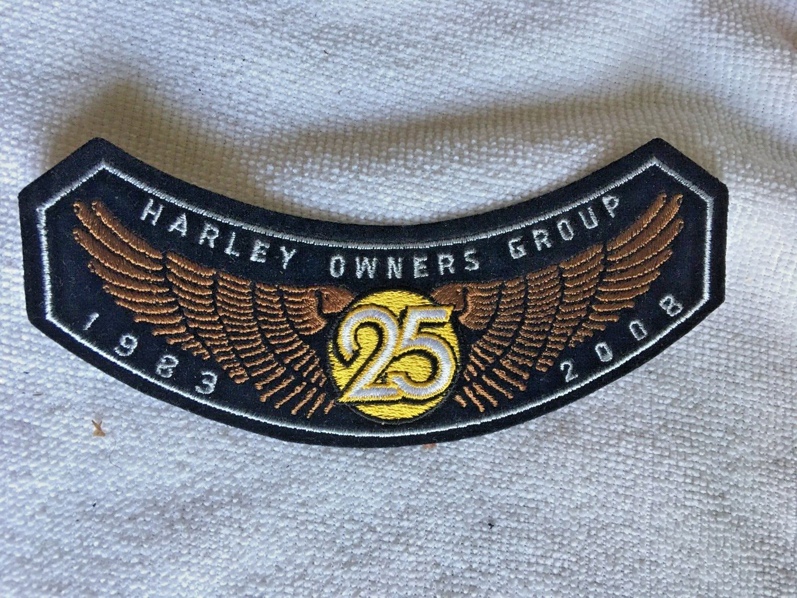 New 2008 HOG Harley Davidson Owners Group Rocker Patch 