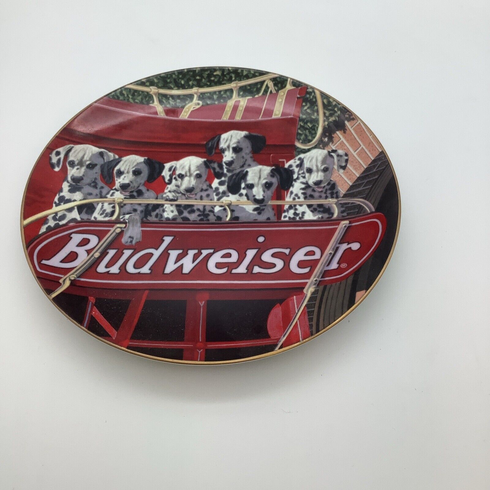 Budweiser 6 Pack Man’s Best Friend Collectors Plate