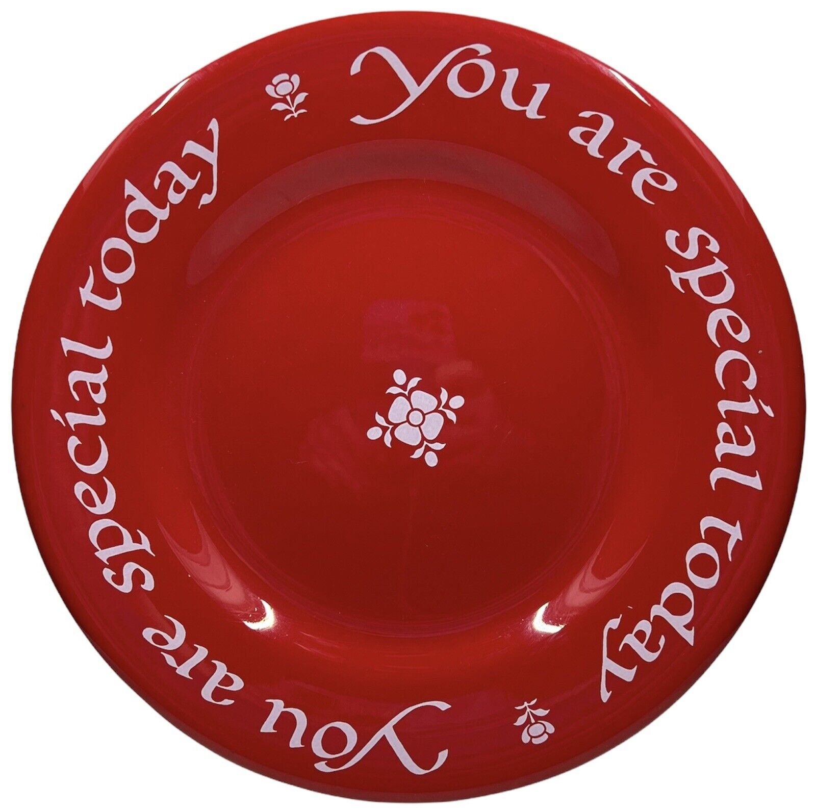 Vintage 1979 You Are Special Today Birthday Plate USA Original Red Plate Co