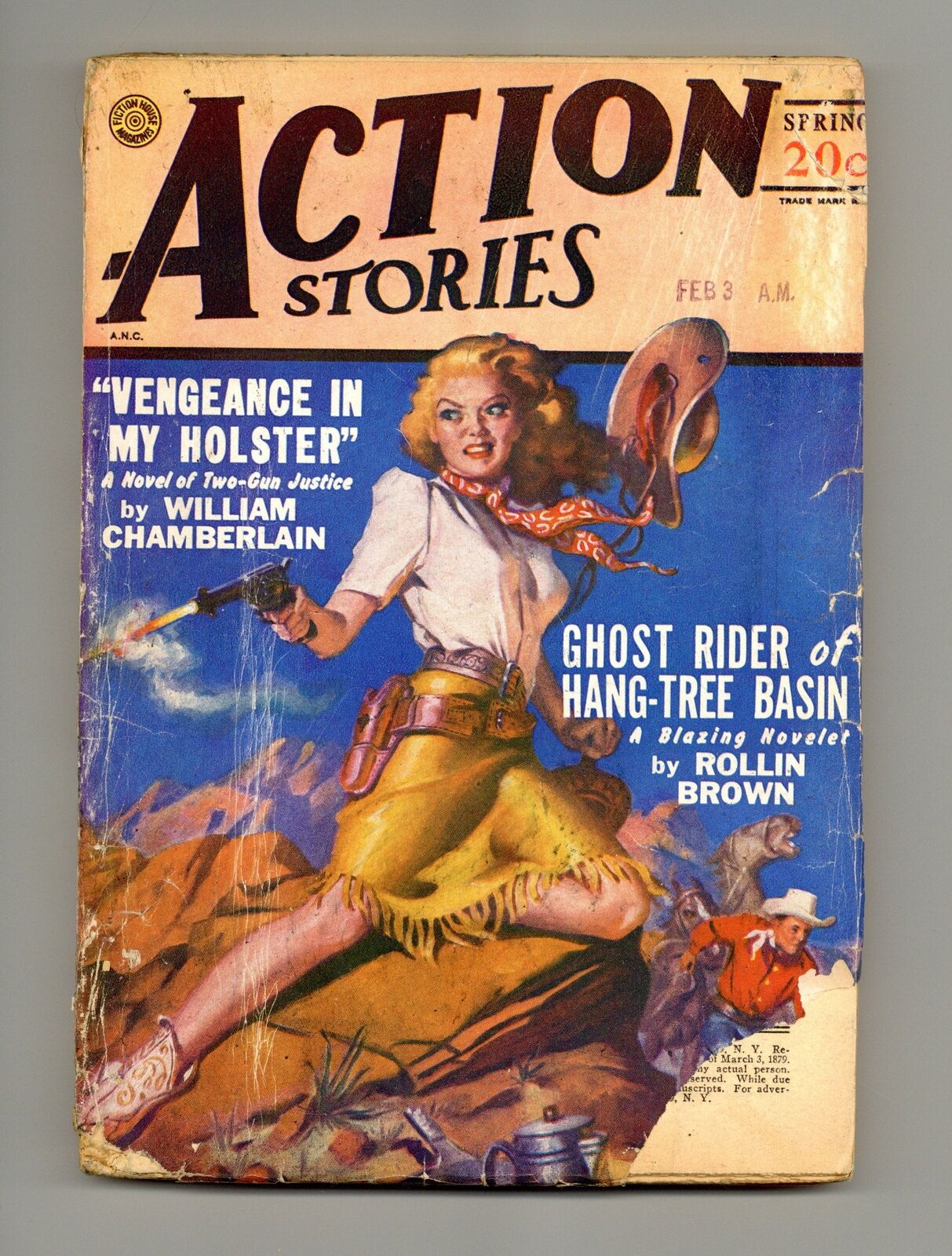 Action Stories Pulp Mar 1948 Vol. 18 #11 GD/VG 3.0