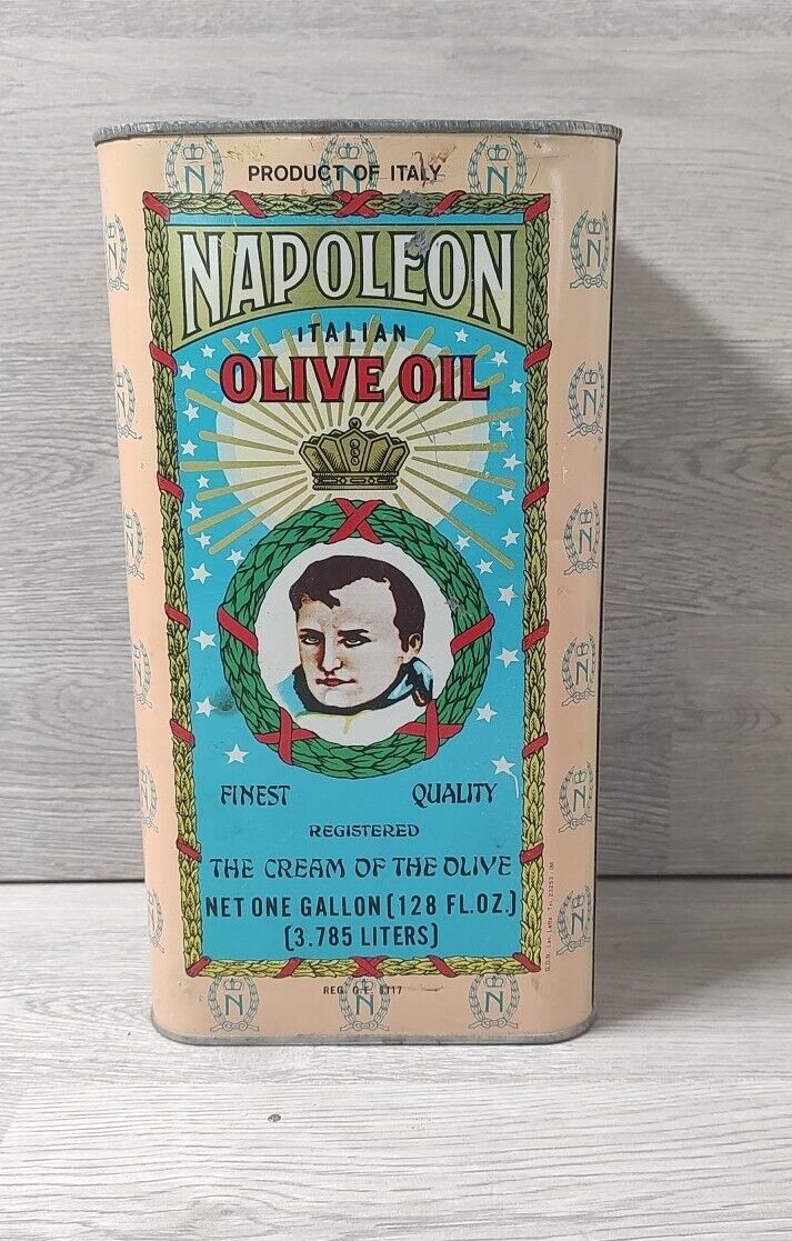The Napoleon Co. Italian Olive Oil Can Seattle Washington Great Graphics Gallon