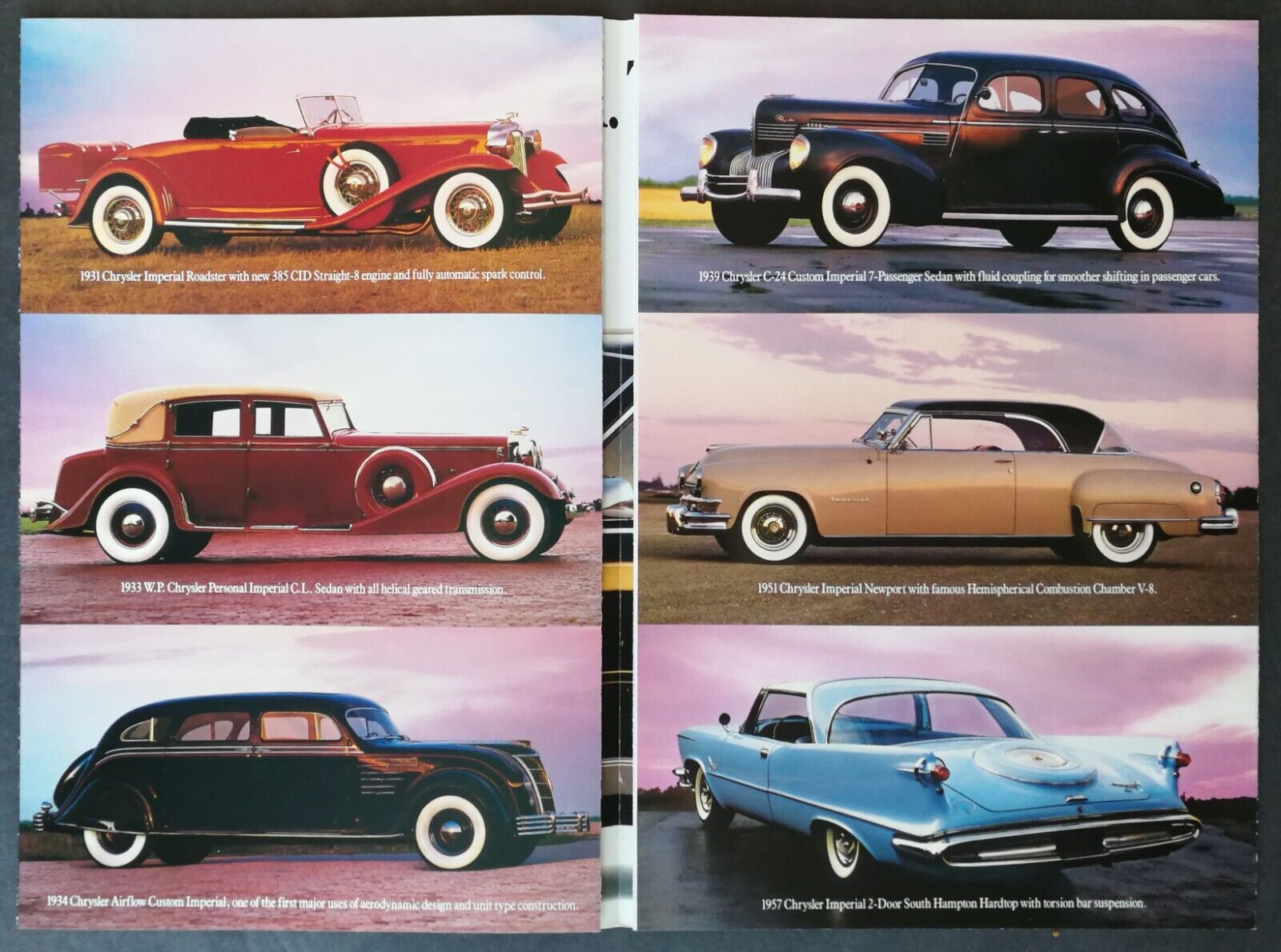 Vintage 1990 Chrysler  Hostory of the Imperial Color Original Brochure 323