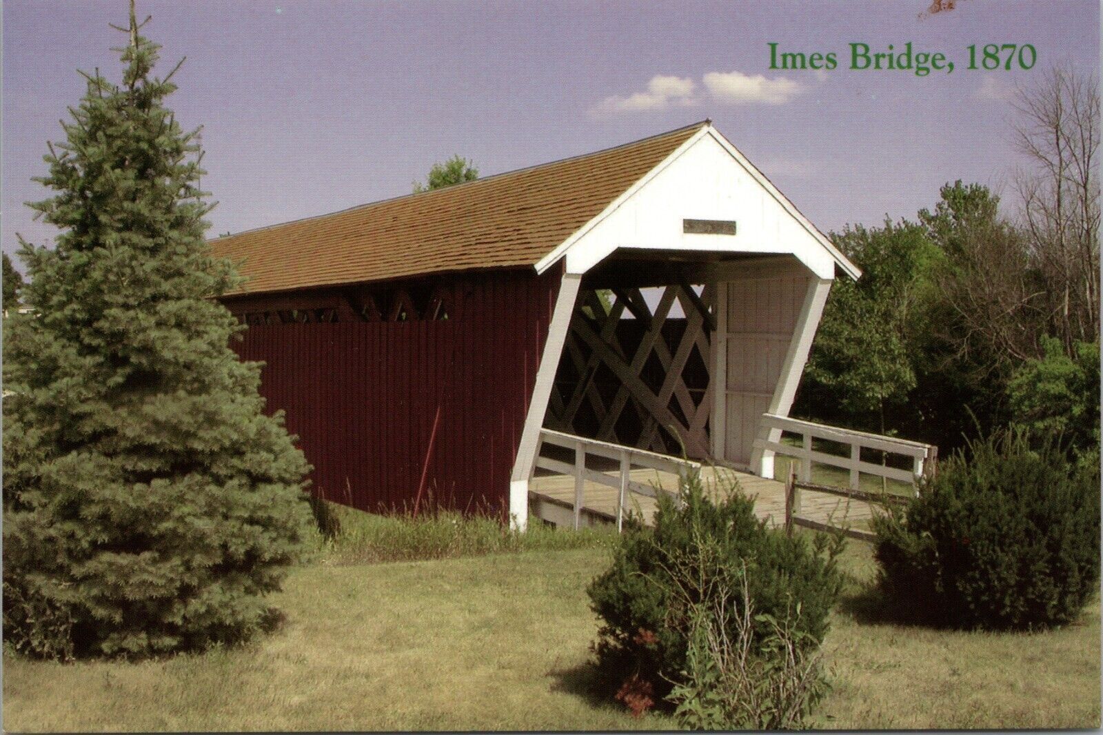 Imes Covered Bridge Postcard PC515