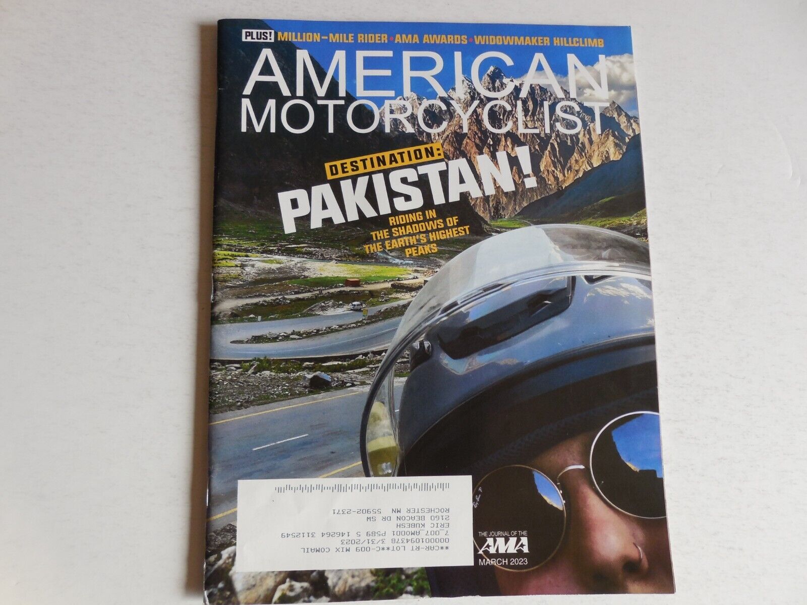 American Motorcyclist magazine AMA March 2023 History of Widow Maker hill climb