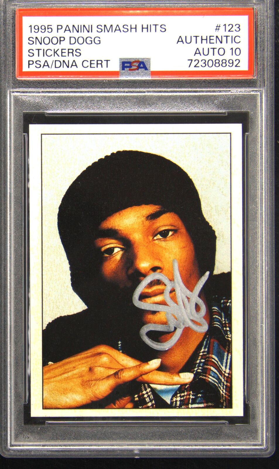 1995 Panini Smash Hits Snoop Dogg Autograph Auto Autograde 10 PSA DNA Authentic