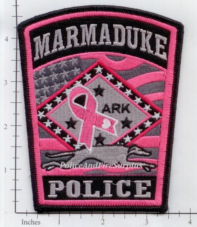 Arkansas - Marmaduke AK Police Dept Patch Breast Cancer Awareness