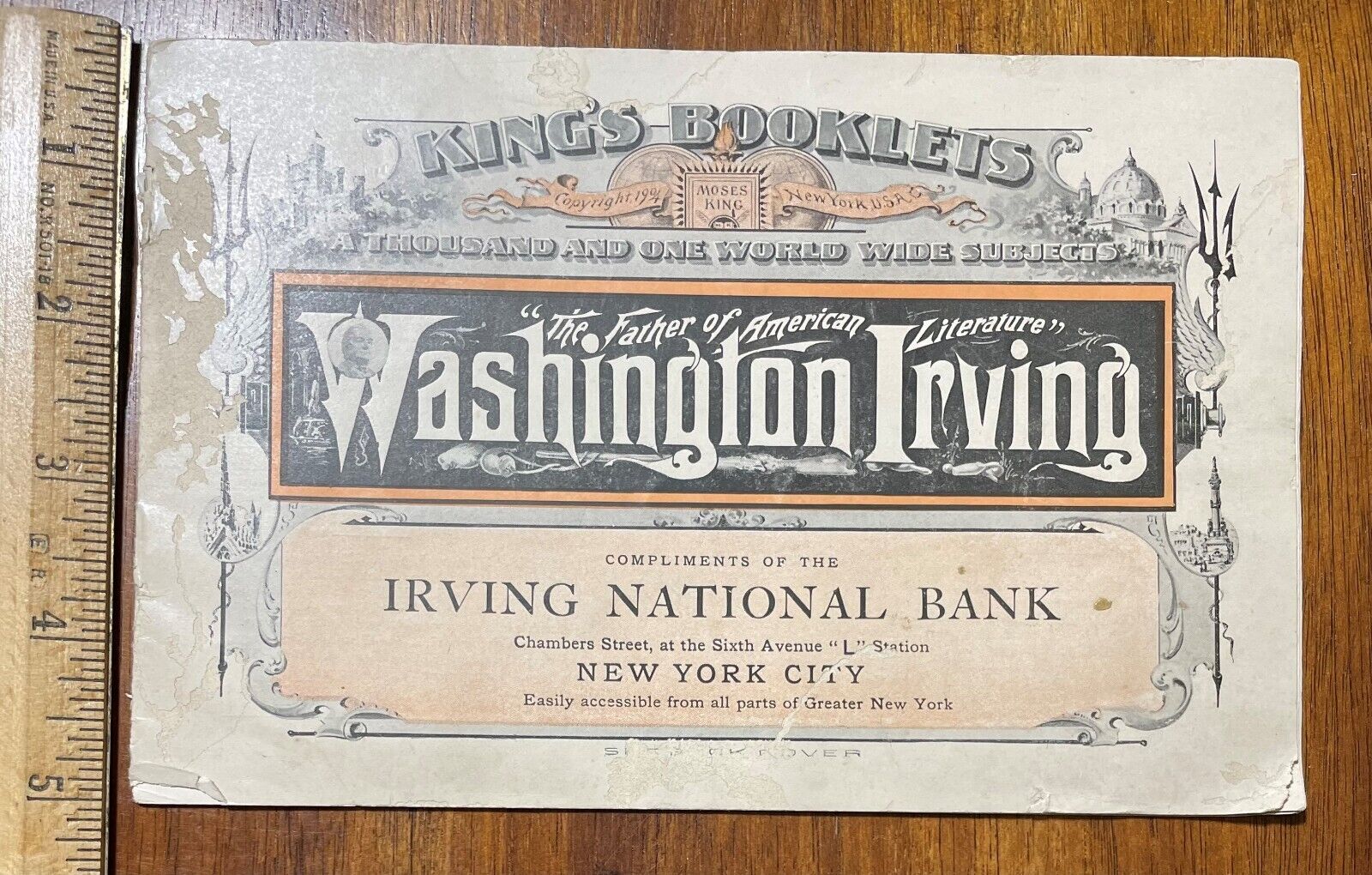 King\'s Booklet Washington Irving National Bank Sleepy Hollow photos NYC 1900s