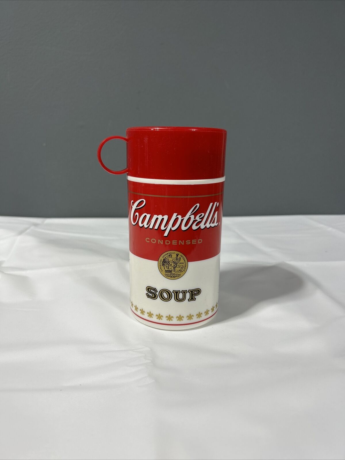 Vintage 1998 Campbell\'s Soup Can-tainer Insulated Thermos Container 11.5 oz  AS