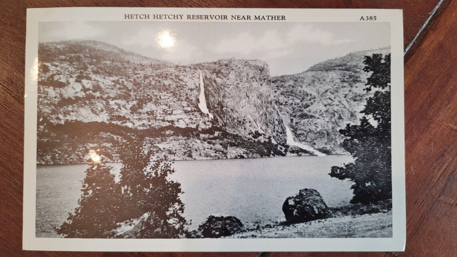 Hetch Hetchy Reservoir Mather A385 Yosemite California Vintage Post Card