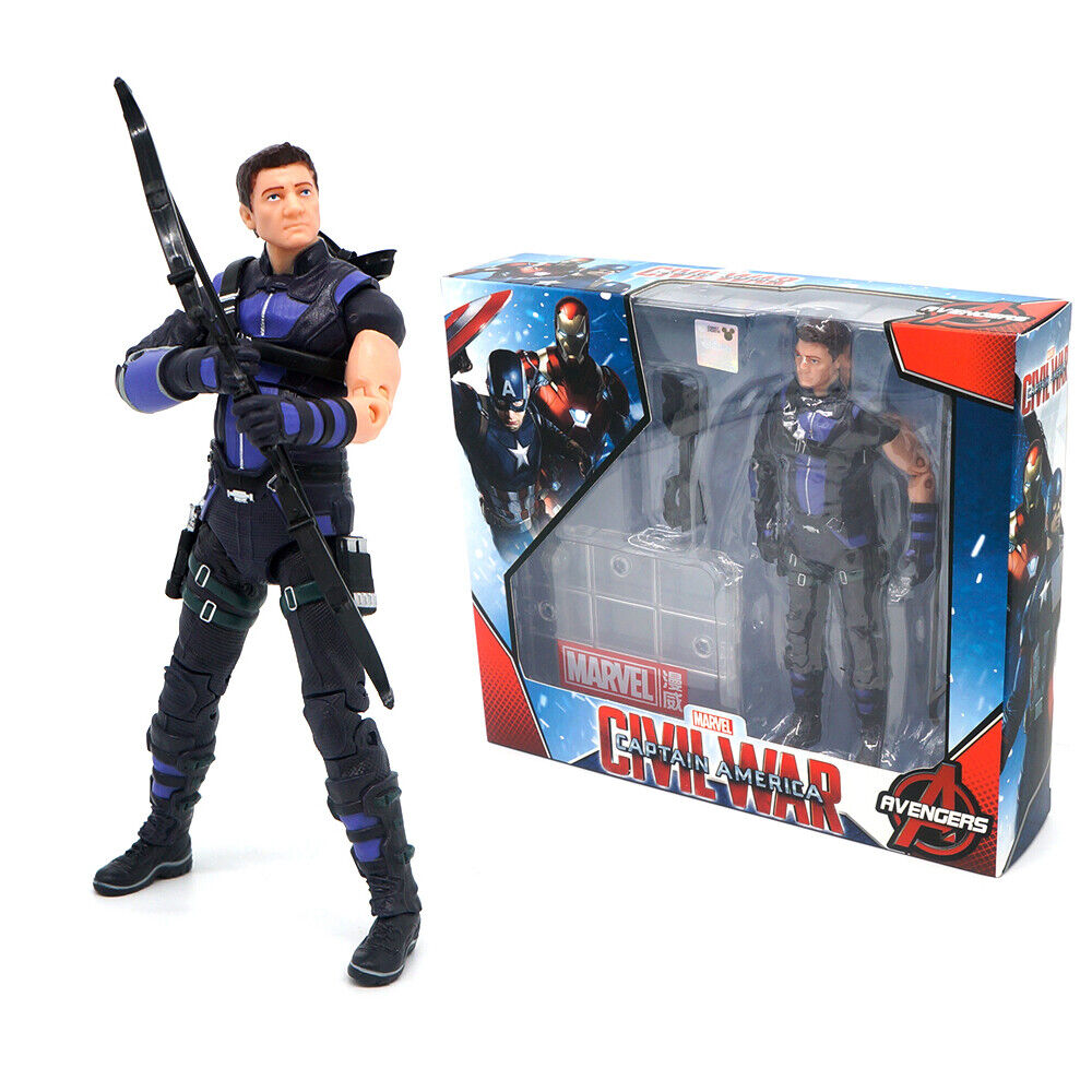 ZD Hawkeye 7\'\' Action Figure Marvel Legends Civil War Hero Toys Kids Gift Boxed