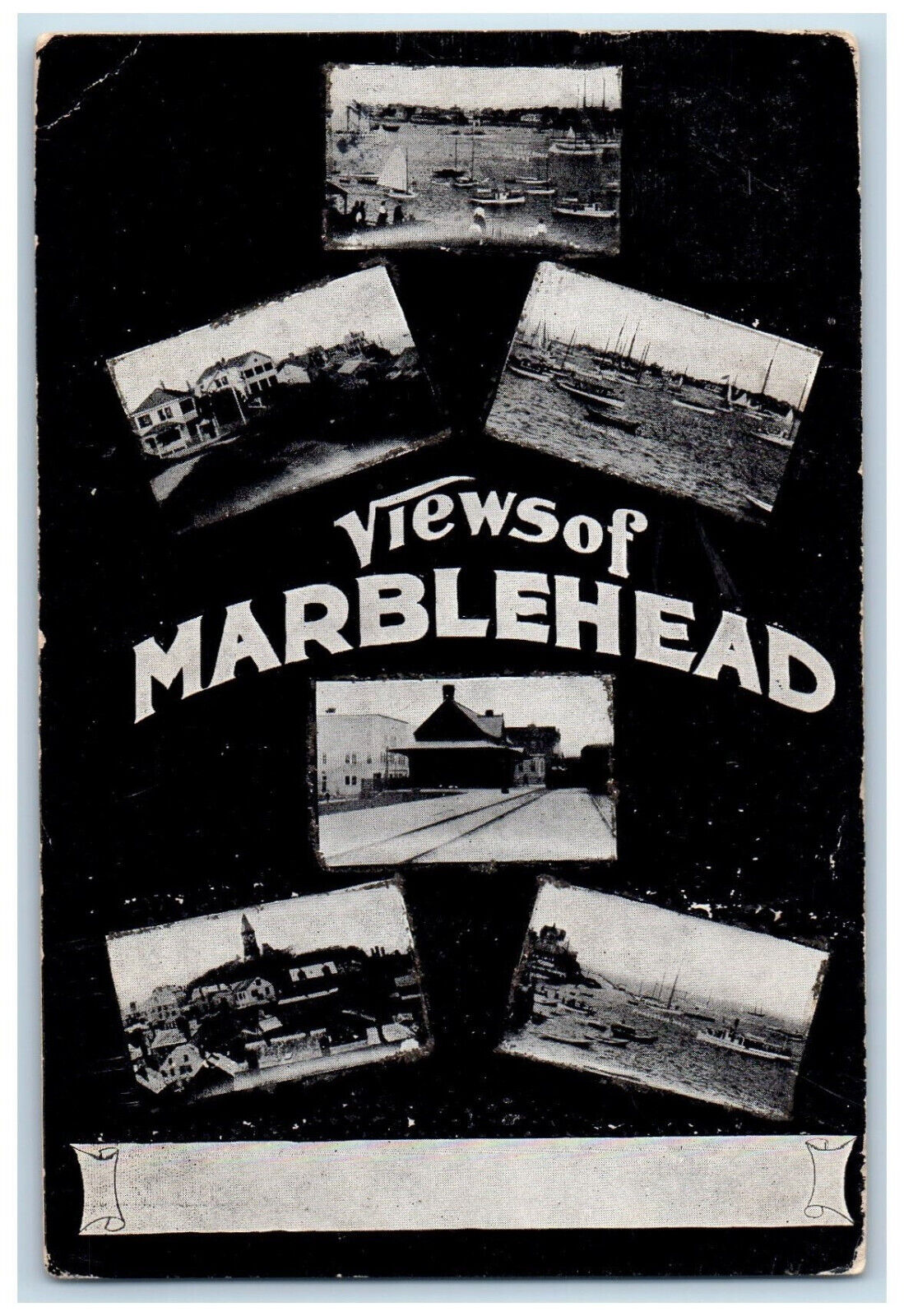 1906 View Of Marblehead Massachusetts MA Multiview Antique Posted Postcard