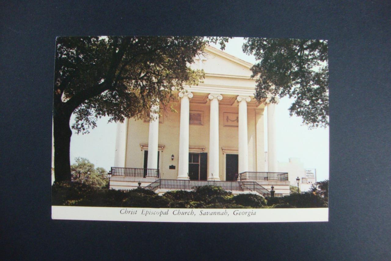 Railfans2 791) Postcard, The 1773 Christ Episcopal Church, Georgia\'s 1st Church