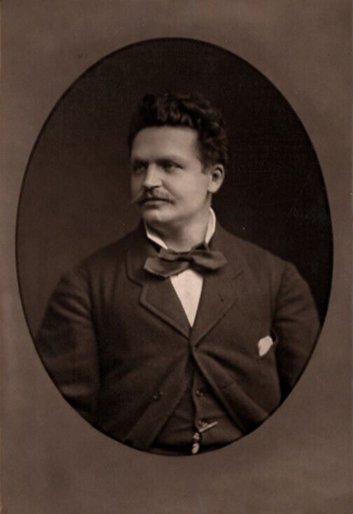French Opera Tenor Émile Engel 1880s photoglypty photograph