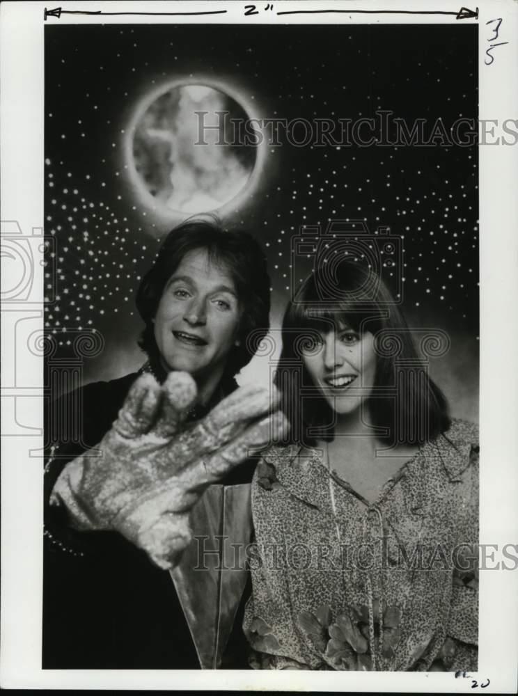 1978 Press Photo Robin Williams and Pam Dawber star in ABC show \