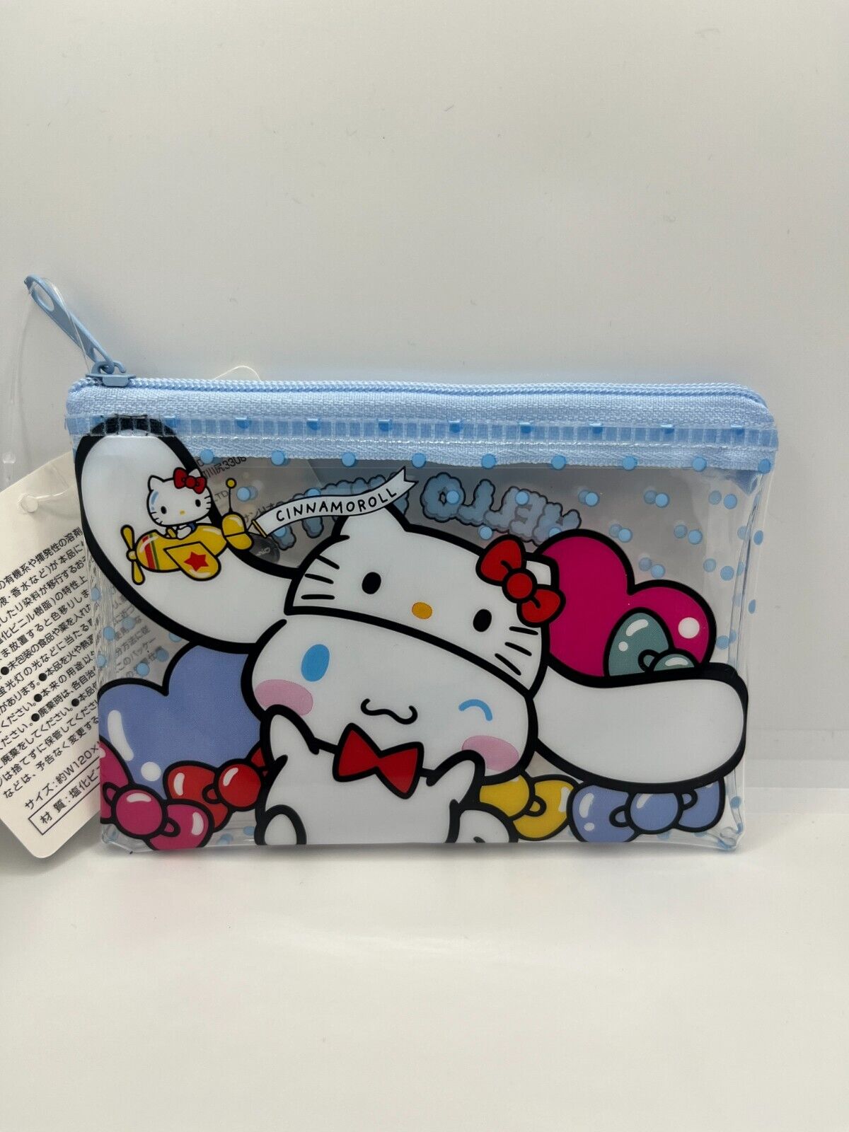 Hello Kitty 50th anniversary flat  pouch zipper bag SANRIO Cinnamonroll Sanrio