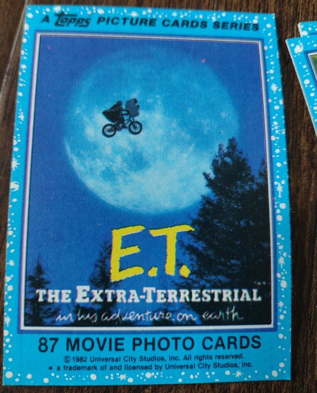 1982 E.T. Trading Cards Complete Set 1-87 Topps Barrymore