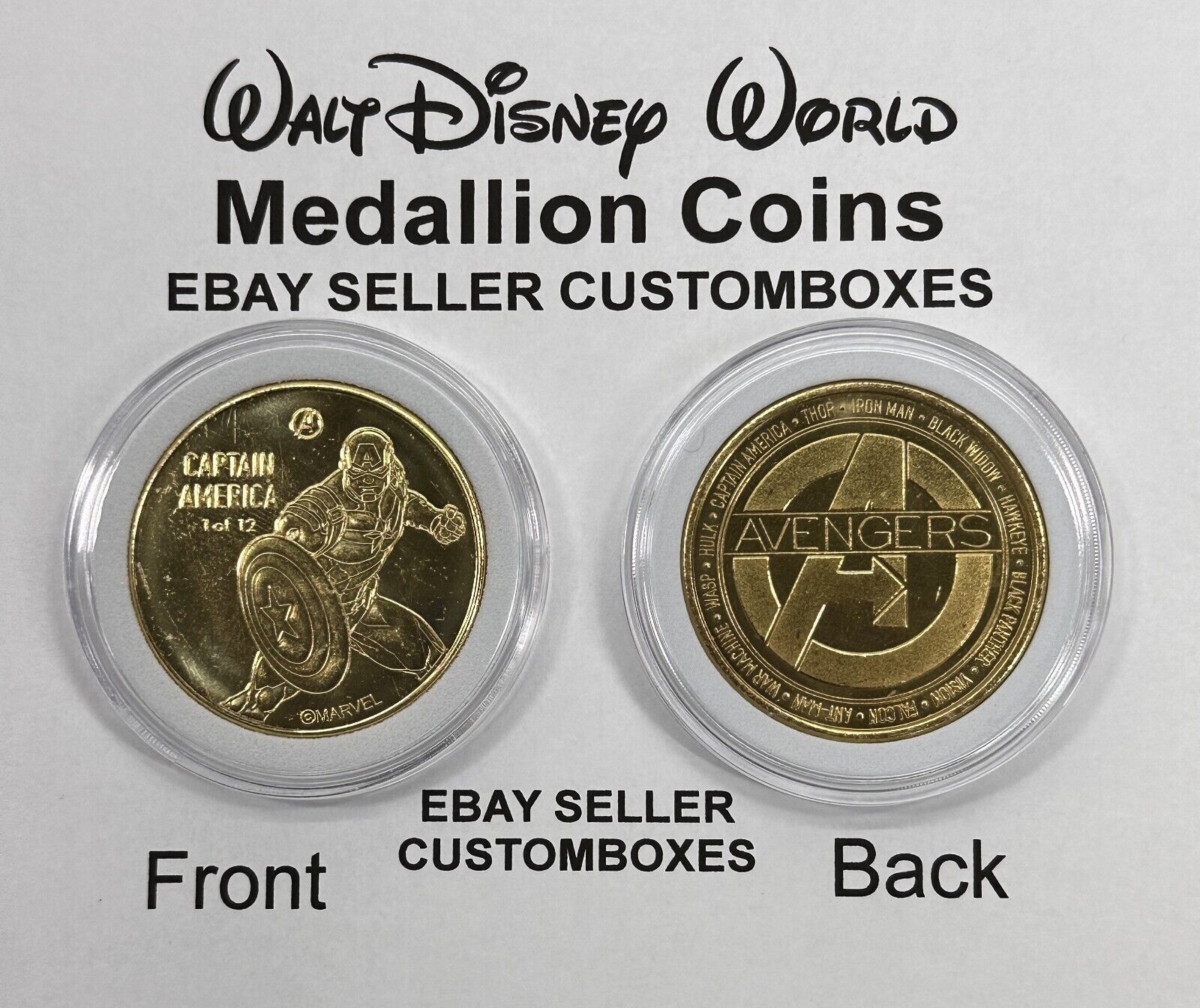 2024 Walt Disney World Medallion Coins Gold Bronze Pick ones you want