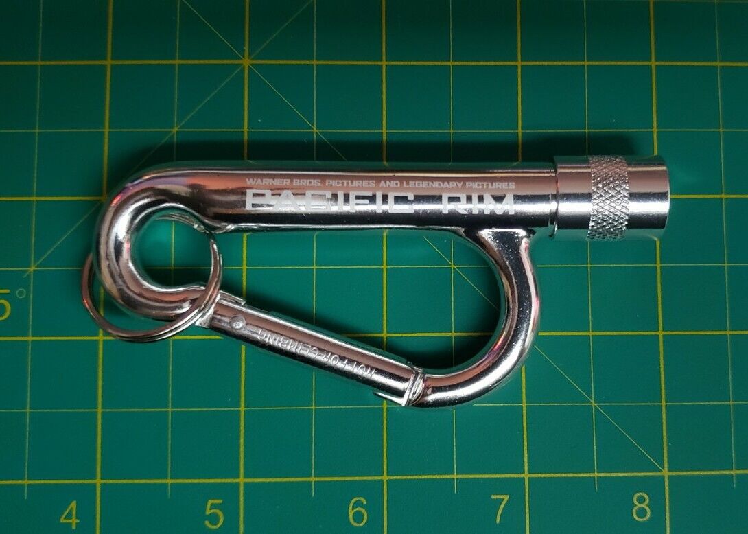 Pacific Rim (2013) Keychain Working  Flashlight Carabiner Key Chain (B2)