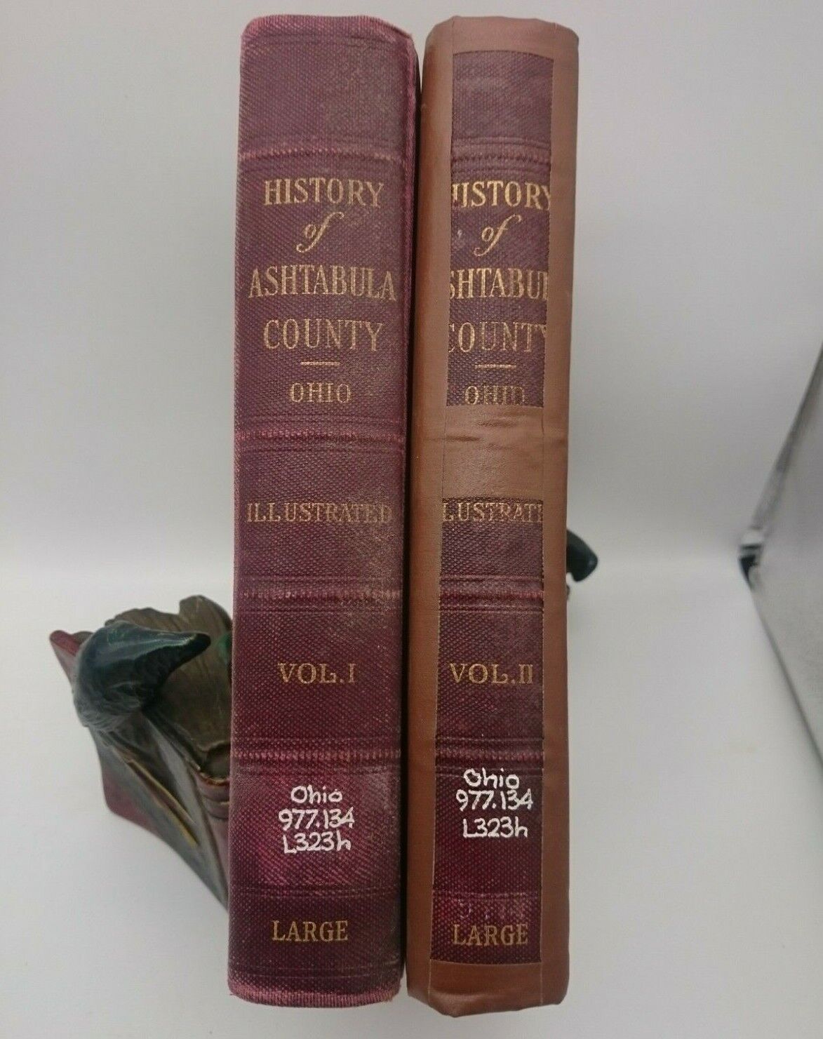 History of Ashtabula County Ohio by Moina W. Large illustrated 2 Volume Set 1924