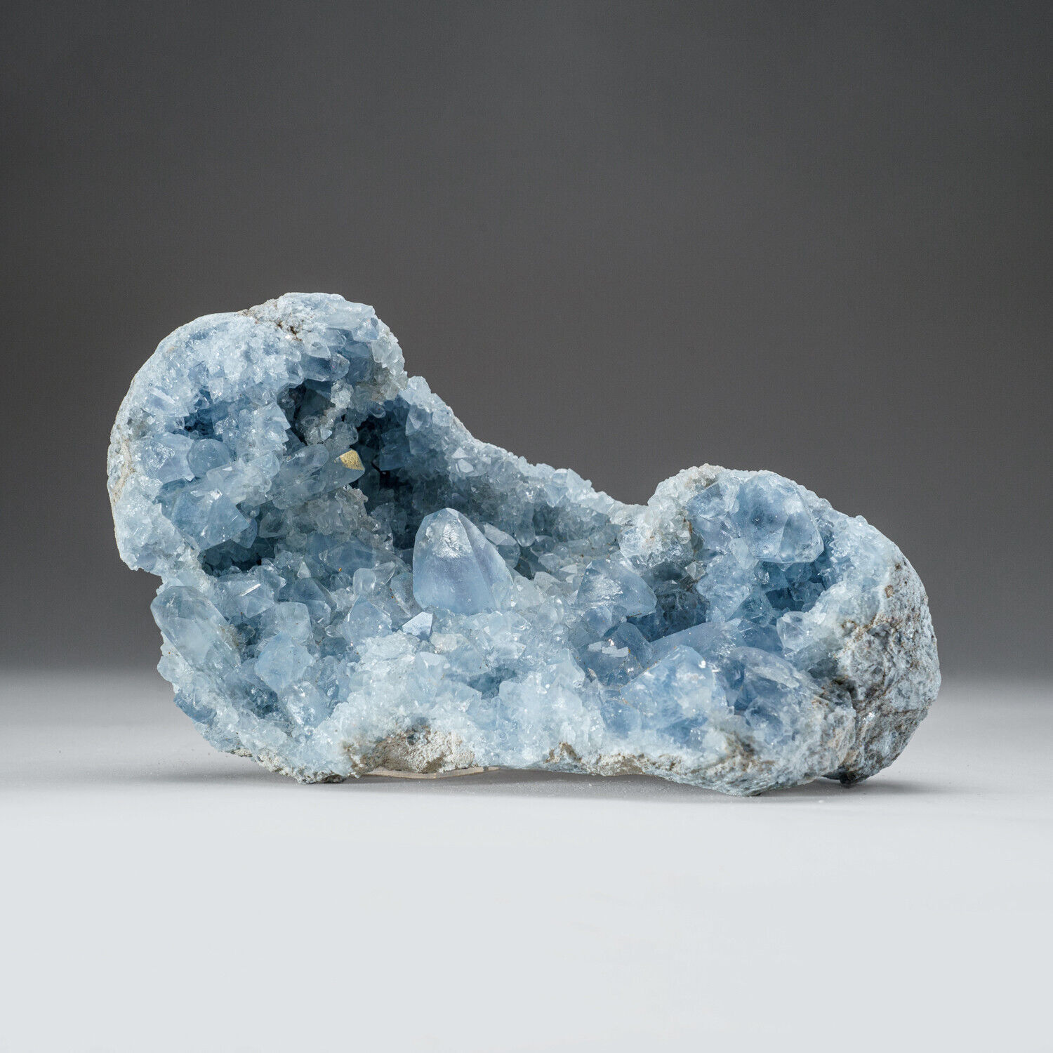 Blue Celestite Cluster Geode From Sankoany, Madagascar (5 lbs)
