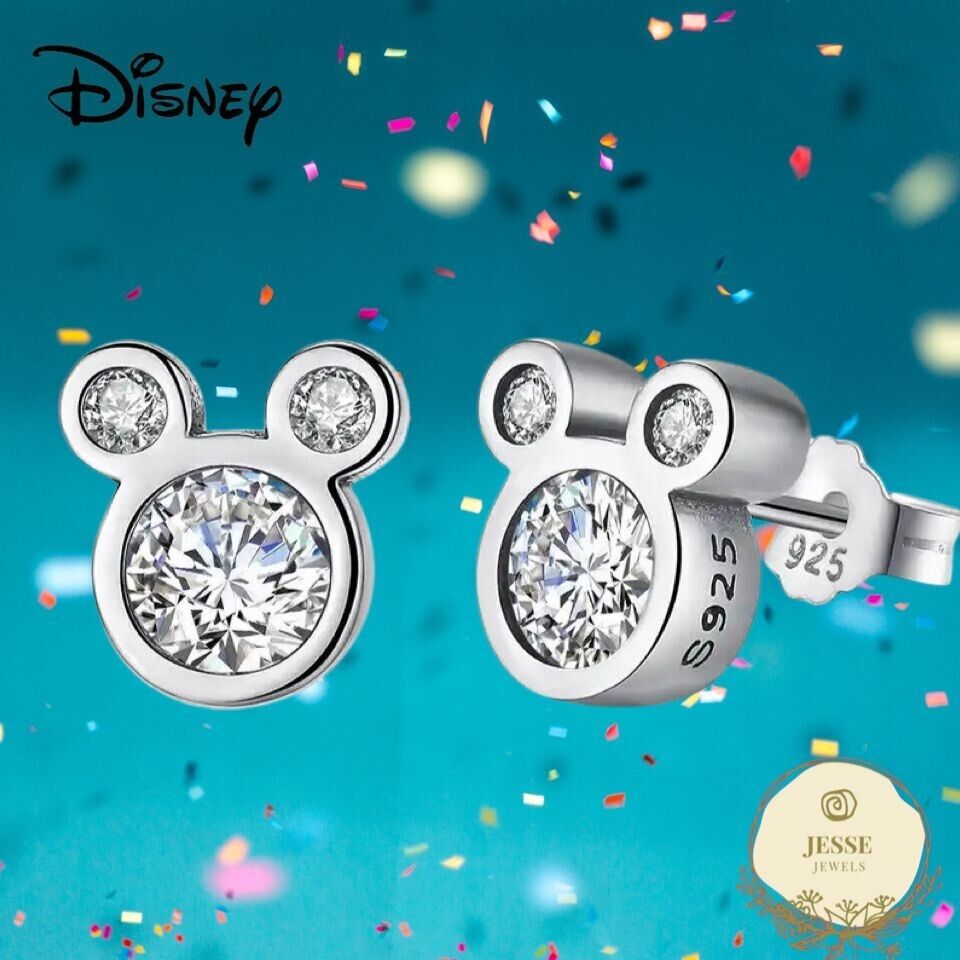925 Sterling Silver Disney Mickey Earrings Mouse Disneyland