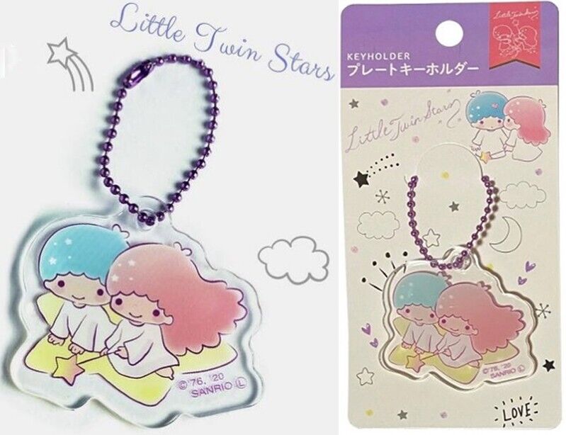 1PC Daiso Sanrio Little Twin Stars Acrylic Keyholder Keychain New in Packing